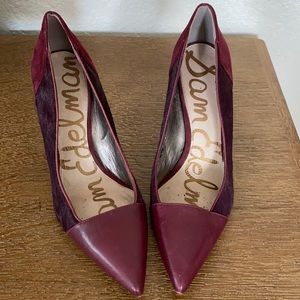 Sam Edelman maroon pumps.  Size 8